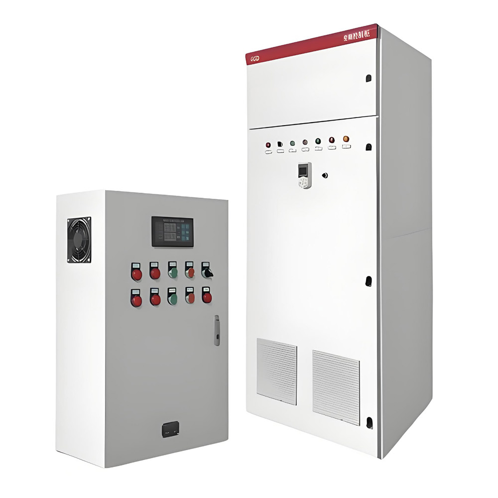 Power supply and control cabinet